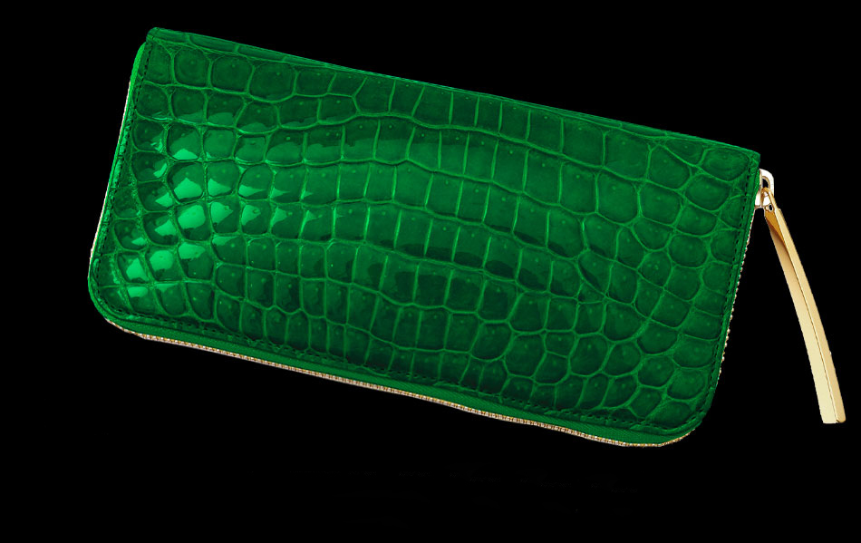 メンズクロコダイル財布でオススメなカラーはグリーンです